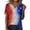 Sky Blue, variant on MEICHEN Women's Summer Printed Tops Short Sleeves Blouse Tops Women's Blouse Short Sleeve T Shirt V Neck T Shirt