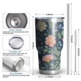 thumbnail image 6 of 30oz Pioneer Flower Tumblers Stainless Steel Tumbler with Lid and Straw,Vacuum Insulated Double Wall Travel Tumbler Cups Mug with Cleaning Brush for Coffee,Tea, 6 of 7
