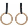 ProSource Wooden Gymnastics Rings with Straps for CrossFit