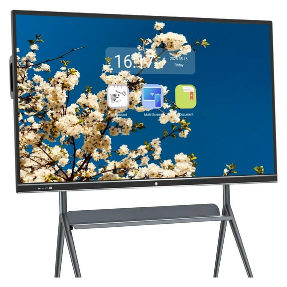 JYXCN 86 inch Smartboard Screen Mirroring Reverse Control IR Touch Rotatable 4K Monitor Wireless Smart TVs for Digital Signage, School & Office & Home