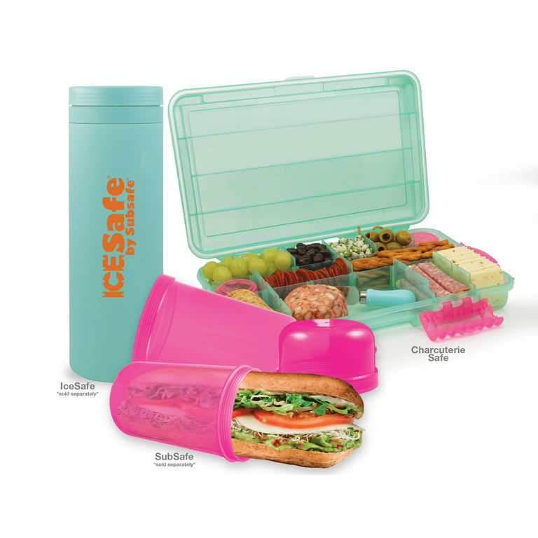 Charcuterie Safe by SubSafe - Waterproof Tackle Box Container Keeps Snacks Fresh & Dry on The Go - Fill with Cured Meats, Cheese, Nuts - Perfect for