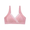 thumbnail image 2 of Nmnitkp Nursing Bras Antibacterial Fabric,Pregnant Women Do Not Sag During Pregnancy Breastfeeding Bra With Breast Pads Postpartum Nursing Bras for Breastfeeding Red,90, 2 of 4