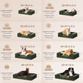 thumbnail image 2 of Cama para perros EHEYCIGA Orthopedic XL, impermeable, espuma viscoelástica, verde, 2 of 7