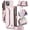 Pink, variant on For iPhone 14 Crossbody Wallet Case with Card Slots Zipper Pocket,PU Leather Magnetic Flip Folio Wristlet Shoulder Strap 3-in-1 Crossbody Phone Case Wallet for Women Men,Hotpink