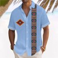 thumbnail image 2 of Hawaiian Shirt For Men, Men's Vintage Button Down Bowling Shirts Short Sleeve Summer Beach ShirtL, 2 of 5