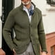 thumbnail image 1 of Suéter de moda europea y americana, suéter de punto de color sólido de manga larga informal para hombre, ropa de abrigo para hombre, 1 of 6