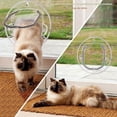 thumbnail image 4 of Puerta abatible YOUTHINK con cierre de 4 posiciones para mascotas pequeñas, 4 of 8
