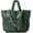 Green, variant on Chic Grid Puffer Down Quilted Tote Bag for Women Lady Trendy Large Shoulder Bag Top Handle Bag