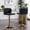 Black-pu-gold, variant on HomePerch Set of 2 Faux Leather Swivel Bar Stools with Adjustable Height, Wingback Tufted Backrest, and Gold Metal Legs for Kitchen Island or Dining Room