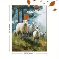 thumbnail image 3 of Sheep Flock Landscape Canvas Print, Decor for Living Room, Bedroom, Kitchen, Dining Room, Office, Hallway, Farmhouse, 3 of 8