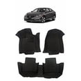 thumbnail image 2 of Custom Fit [Made in USA] All Weather Heavy Duty Full Coverage Floor Mat Floor Protection [Front and Rear] for 2016 2017 2018 2019 2020 Honda Civic Sedan Hatchback - Black Single Layer, 2 of 4