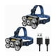 thumbnail image 1 of 2pcs Lampara Cabeza Recargable Usb 5 Led Lampara Minera azul Belug, 1 of 5
