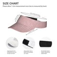 thumbnail image 3 of Fotbe Pink Stripes Visera Deportiva con Diseño, Gorra Abierta Ajustable de Algodón para Mujer y Hombre, 3 of 7