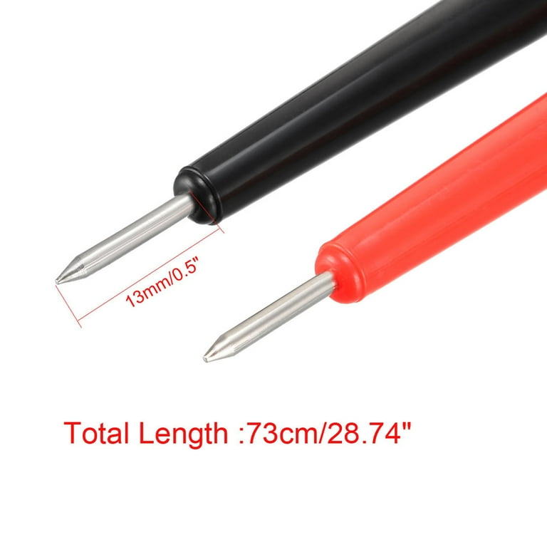 IGNPION 5 Stück 4 mm Testkabel Bananenstecker mit Minigrabber Testhaken für Multimeter Länge von 2 m, P1045