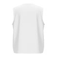 thumbnail image 5 of Xdegoge Casual V Neck Sleeveless Blouses for Women Cotton Linen Button Up Tank Tops Relaxed Fit Summer Camisoles Flowy Shirts Lightweight Daily Work Office Wear, 5 of 5