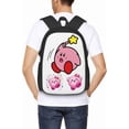 thumbnail image 6 of KirBy Backpack Cute Cartoon Kawaii Game Backpack Casual Daypack Travel Backpack Lightweight Laptop Travel Backpack For Adults Work Camping Backpack Set Laptop Backpack,Style-18, 6 of 7