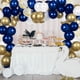 thumbnail image 2 of 74 globos de confeti azul marino y dorado, globos de fiesta de cumpleaños de metal cromado blanco perla y dorado de alta calidad de 12 pulgadas, globos a granel para bodas, decoraciones de fiesta de g, 2 of 4