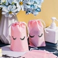 thumbnail image 5 of 200 Pieces Eyelash Aftercare Bags Plastic Makeup Bags Toiletry Makeup Pouch Cosmetic Travel with Drawstring Pink,S, 5 of 7