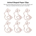 thumbnail image 3 of Petits Trombones, Organisation Bien Rangé Forme Légère Glissement 100PCS en Forme d'Animal Trombones pour la Maison, 3 of 8