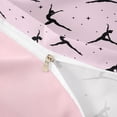 thumbnail image 4 of Castle Fairy Ballet Dance Duvet Cover Queen,Star Silhouette Print Queen Bedding,Pink,Pink Reversible,1 Duvet Cover and 2 Pillowcases, 4 of 6