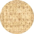thumbnail image 1 of Ahgly Company Indoor Round Persian Brown Traditional Area Rugs, 5' Round, 1 of 4