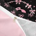thumbnail image 4 of meiyoeat Pink Bowknot Monogrammed P Bedding,3D Cartoon Pearl Duvet Cover Full For Girl,Pink Reversible,3 Pieces,1 Duvet Cover and 2 Pillowcases, 4 of 6
