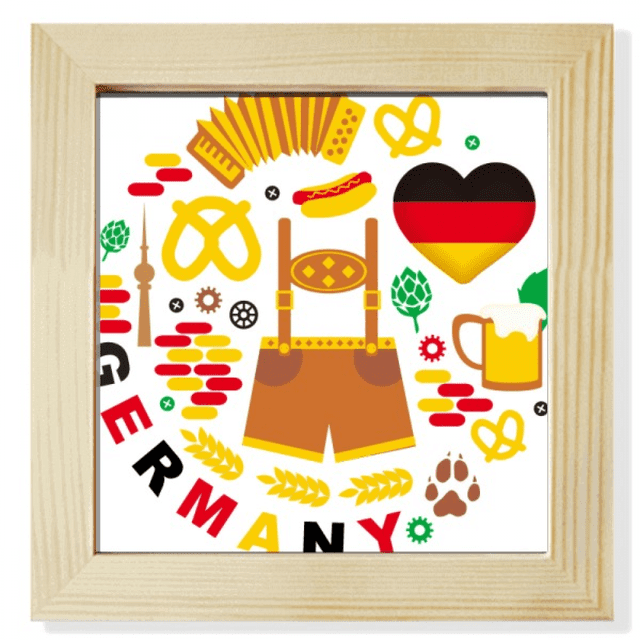 Cultura costumbres histórica bandera de Alemania Pantalla de escritorio de pared de fotograma cuadrado