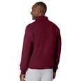 thumbnail image 2 of Hanes EcoSmart Men’s Fleece Quarter-Zip Pullover Maroon 2XL, 2 of 6