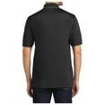 thumbnail image 4 of Yellow Rooster Mens Dry Zone UV Micro-Mesh Tipped Polo Deep Black/ Graphite XS, 4 of 4