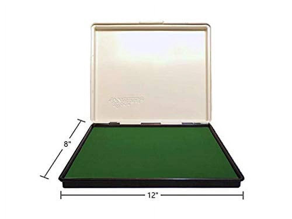 Infusion 8" x 12" Extra Large Industrial Stamp Ink Pad, Your Go to Large Stamp Ink Pad for Bright Color, Even Coverage and Durability, Lime Stamp Pad