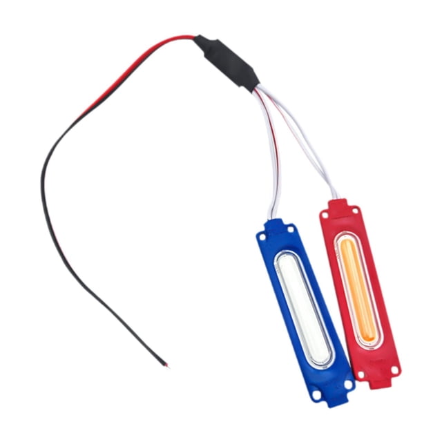 Accesorios de luz estroboscópica de 12 V Fácil instalación Intermitente de advertencia profesional para Rojo y azul