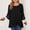 Black sweatshirt for women, variant on Usmixi Pullover for Women Elegant Lace Trim Flared Sleeve Plus Size Irregular Hem Fall Laides Pullover Tunic Blouses Winter Long Sleeve Solid Casual Pullover Tops