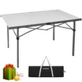 thumbnail image 6 of KingCamp Aluminum Roll-Up Camping Table for 4-6 People - Lightweight & Portable Design, Includes Oxford Cloth Zipper Storage Bag, Perfect for Outdoor Dining & Group Gatherings (Silver), 6 of 11