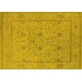 thumbnail image 1 of Ahgly Company Machine Washable Indoor Rectangle Oriental Yellow Industrial Area Rugs, 5' x 7', 1 of 4