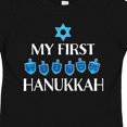 thumbnail image 4 of Inktastic My 1st Hanukkah Dreidels in Blue with Star of David Boys or Girls Toddler T-Shirt, 4 of 5