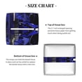 thumbnail image 5 of Lsque Steel Skull Printed Tissue Box Cover Holder, Facial Paper Organizer Dispenser,Square with Bottom Belt, PVC Leather Decorative Organizer, 5 of 8