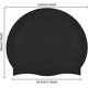 thumbnail image 4 of 2-Piece Silicone Swim Caps for Long Hair, Hearing Protection, Tear-Proof Coating, Comfortable and Non-Slip, Swim Caps for Men and Women (Black), 4 of 5