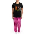 thumbnail image 4 of CafePress - Wedding Women's Dark Pajamas - Women's Short Sleeve Print T-Shirt and Pants Dark Cotton Pajama Set, 4 of 7