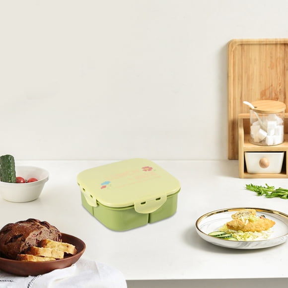 Vrorvz Microwave Safe Bento Box Food Grade Plastic Lunch Container with Dividers Meal Prep for Adults Office School Leakproof and Dishwasher Safe Suit for Work or Picnics