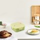 thumbnail image 1 of Fiambrera Bento de Plástico Apto para Microondas, Ideal para Alimentos. con Separadores. Perfecta para Adultos y Niños. para La Oficina, La Escuela y La Preparación de Comidas. a Prueba de Fugas., 1 of 6