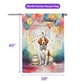 thumbnail image 5 of Happy Birthday to Brittany Spaniel Kitten Party Balloons Cake House Flag 28x40in Double Sided Brittany Dog Lover Gifts Idea Outdoor Decor - 00027, 5 of 5