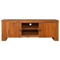 thumbnail image 3 of vidaXL Meuble TV 110x30x40 cm Bois de Teck Massif, 3 of 5