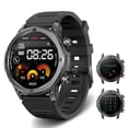thumbnail image 1 of FreshFun Smartwatch 1.43" AMOLED con Llamada Bluetooth, Reloj Inteligente Hombre Impermeable IP67, Monitor de Frecuencia Cardíaca/Oxígeno en Sangre/Sueño, 100+ Modos Deportivos para Android/iOS, Negro, 1 of 5
