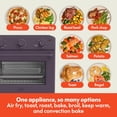 thumbnail image 5 of Bella - Horno tostador de aire, 7 opciones de cocción preestablecidas, bandejas revestidas EverGood seguras para lavaplatos, apagado automático de 60 minutos con temporizador audible, luz indicadora, 5 of 5