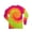 Fluorescent Swirl, variant on Tie-Dye Adult 5.4 oz 100% Cotton Long-Sleeve T-Shirt