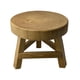 thumbnail image 5 of Taburete de madera para plantas, estante para flores, soporte elevador para macetas redondas, estante para macetas marrón, 5 of 9