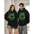 thumbnail image 4 of Bat Circle Neon V2 Ozzy Novelty Awesome Graphic With Pockets Hoodie Popular Hoodie Trending For Men, 460g, 4 of 4