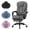 Gray, variant on SITMOD Office Chair 300LBS Wide Seat Ergonomic Computer Desk Chair High Back Executive Fabric Chair Adjustable Task Chair Lumbar Back Support with Footrest and Reclining(Black)