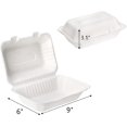 50 Pack Clamshell Take Out Food Containers, 9 X 6 Inch Single ...
