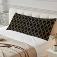 thumbnail image 4 of Black Moroccan Body Pillow Cover 20 x 60 Inch Decorative Pillow Cover Geometric Abstract Art Modern Lumbar Pillowcase Seasonal Rectangle Cushion Case for Couch Sofa Bed Living Room, 4 of 9
